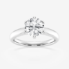 14K Lab Grown Solitaire Ring