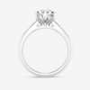 b 14K Lab Grown Solitaire Ring