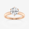 d 14K Lab Grown Solitaire Ring