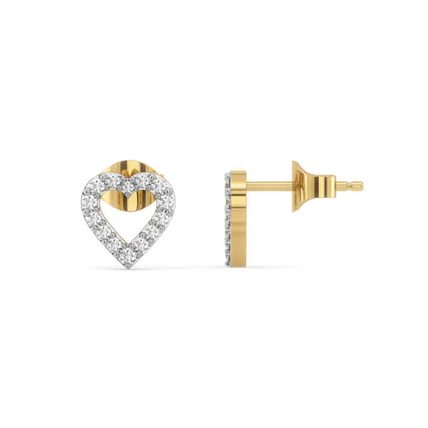 Everlasting Heart - Lab Diamond Stud Earrings